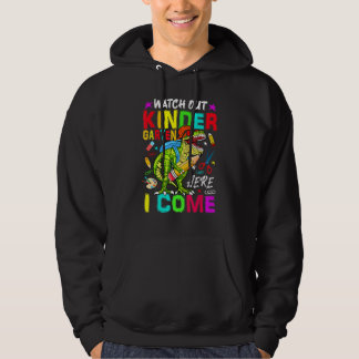 Se upp förskolor här kommer jag Dinosaurier tillba Hoodie