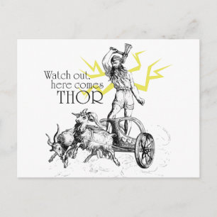 Se upp, här kommer Thor! Vykort