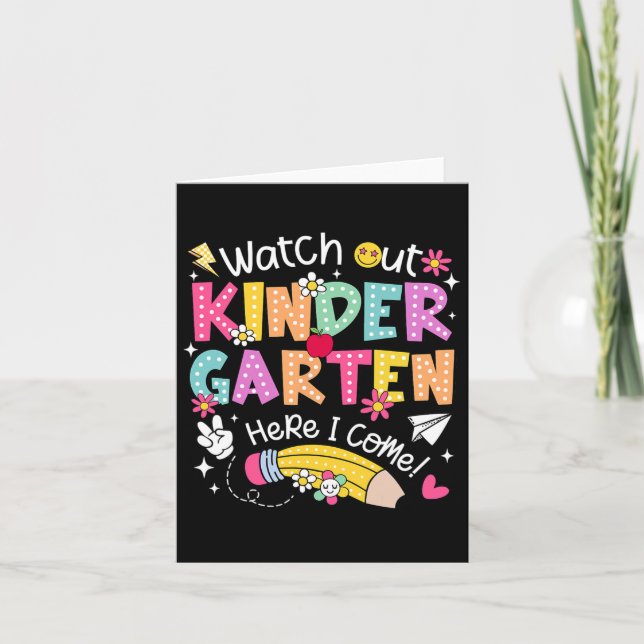 Se upp Kindergarten här i Kom Back to school Kort (Framsida)