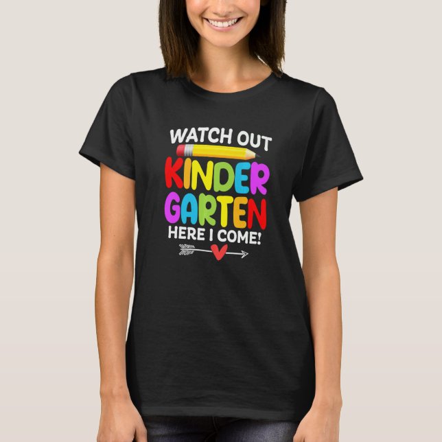 Se upp Kindergarten här i Kom Back to school T Shirt (Framsida)