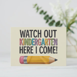 Se upp Kindergarten här i Kom Back to school Tack Kort