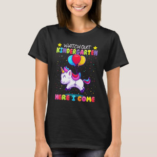 Se upp Kindergarten här i Kom - barn första Da T Shirt