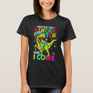 Se upp Kindergarten här i Kom Dinosaurs bak T Shirt