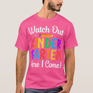 Se upp Kindergarten här i Kom skollärare T Shirt