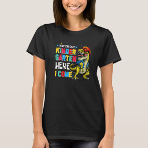 Se upp Kindergarten här, jag Kom Dinosaur bak t Shirt
