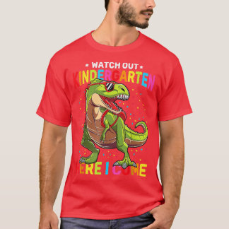 Se upp Kindergarten här, jag Kom Dinosaur bak t T Shirt