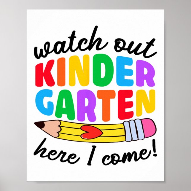 Se upp Kindergarten här, jag Kom Lungbarn tillbaka Poster (Framsidan)
