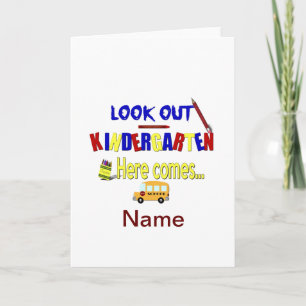 Se upp Kindergarten här... Namn School Kort