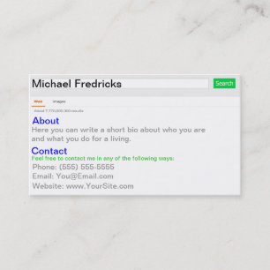 Se upp mig! visitkort