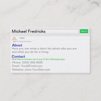 Se upp mig! visitkort