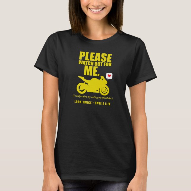 Se upp - Motorcykelmedvetenhet 2013 T Shirt (Framsida)