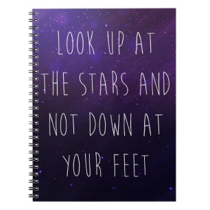 Se upp på det Motivational citationstecknet för Anteckningsbok Med Spiral