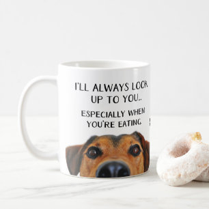 Se upp till dig den roliga mors dag från hunden kaffemugg