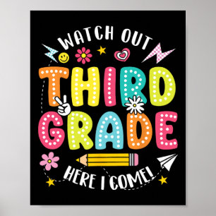 Se upp tredje klass här kommer jag Hej 3:e klass Poster