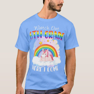 Se upp Unicorn Kid Tea 6e Klass T Shirt