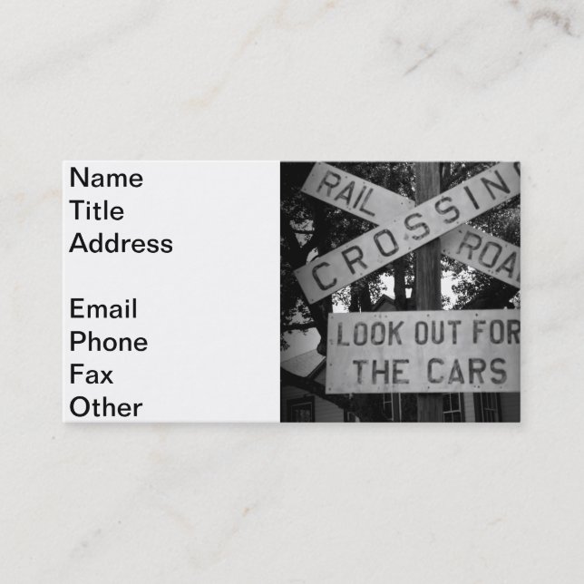 Se ut för bilar visitkort (Framsida)