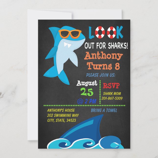 Se ut för inbjudan för födelsedag för (Framsida)