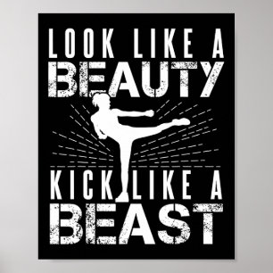 Se ut som Beauty Kick som Beast Kickboxer Athleti Poster