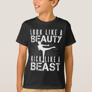 Se ut som Beauty Kick som Beast Kickboxer Athleti T Shirt