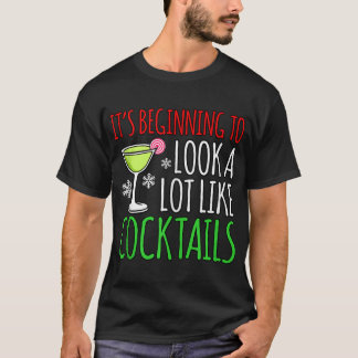 Se ut som Cocktails God jul Santa Gnomes T Shirt
