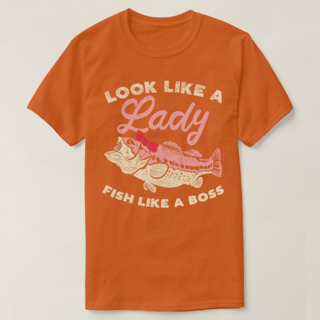 Se ut som en Dam fisk som en Chef T Shirt (Design framsida)