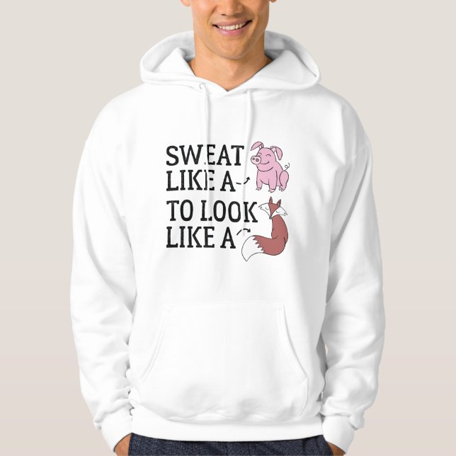 Se ut som en räv hoodie (Framsida)