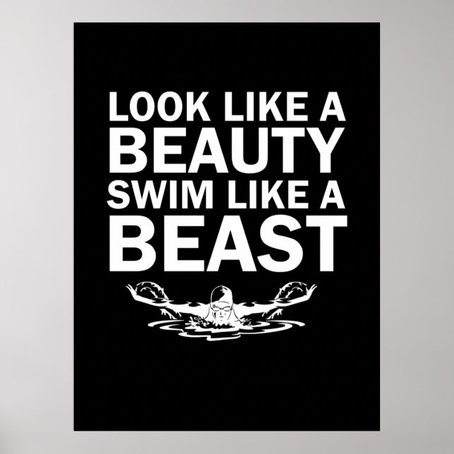 Se ut som en Simma som en Beast Poster (Framsidan)