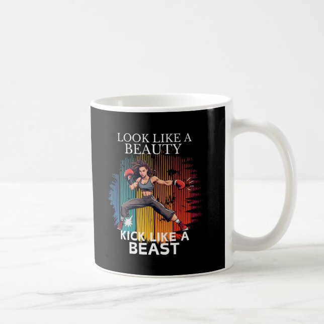 Se ut som en skönhet som en Beast Kaffemugg (Höger)