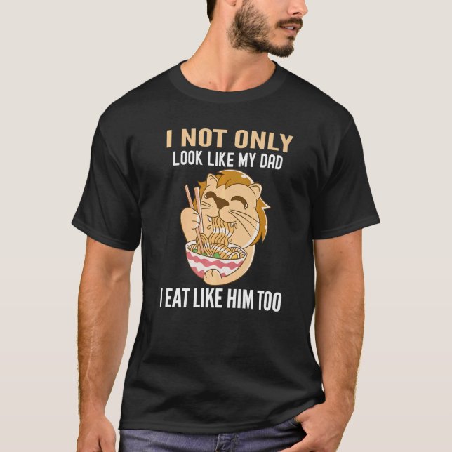Se ut som Pappa Eat som Pappa Far Son Rese T Shirt (Framsida)