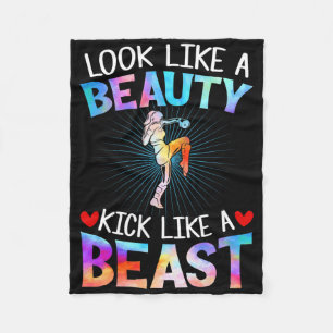 Se ut som skönhet Kick som Beast Tee Kvinnor Kickb Fleecefilt