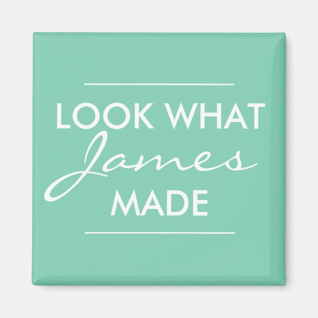 Se vad ditt barn har gjort.. magnet (Framsidan)