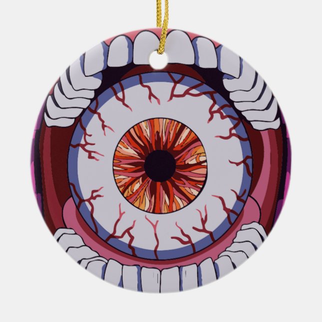 Se vad du säger julgransprydnad keramik (Framsidan)