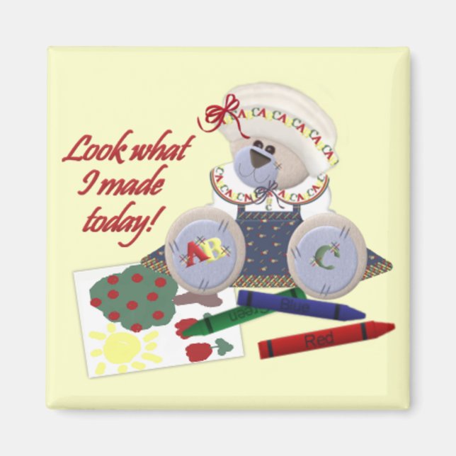 Se vad jag gjorde kvadratmagnet magnet (Framsidan)