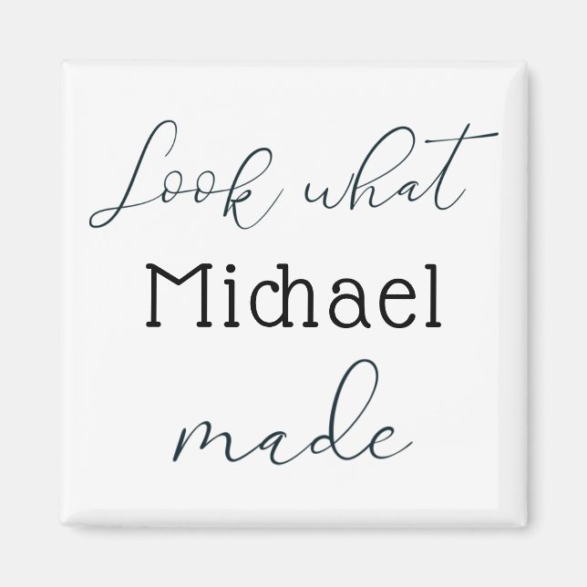 Se vad jag gjorde Personlig Magnet (Framsidan)