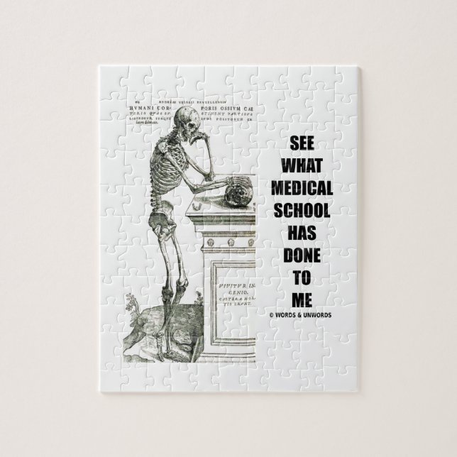Se vad läkarskolan har gjort för mig (Vesalius) Pussel (Vertikal)