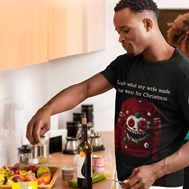 Se vad min fru gjorde mig bära till jul t shirt (Skapare uppladdad)