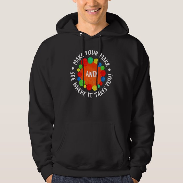 Se var det tar dig internationellt hoodie (Framsida)