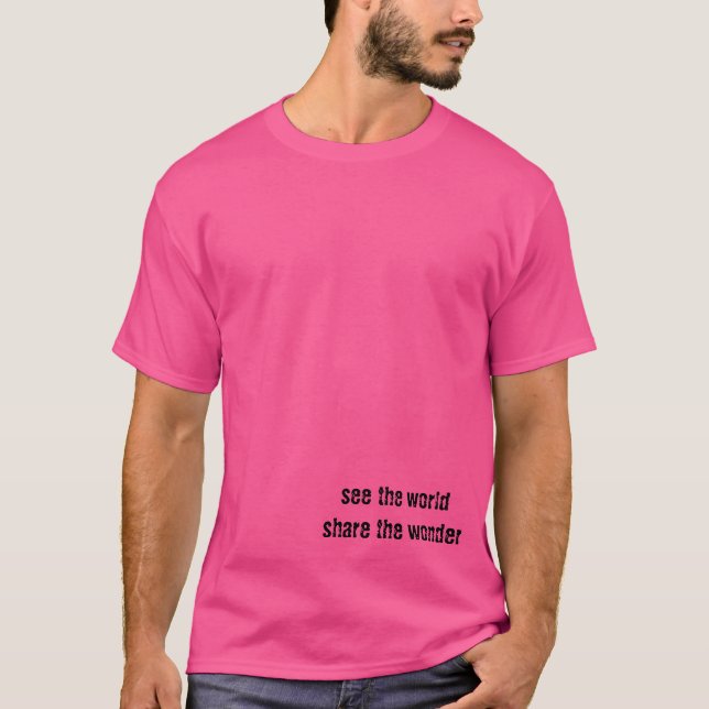 Se världen.   t shirt (Framsida)