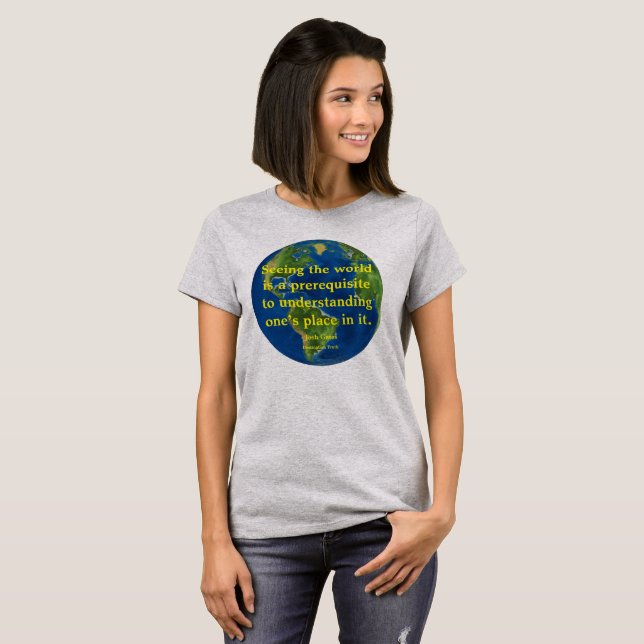 Se världen tee shirt (Hel framsida)