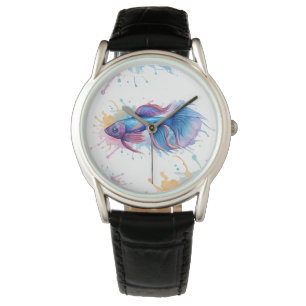 Se - Vattenfärgsserie: Betta Fish Armbandsur