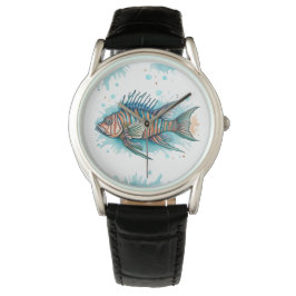 Se - Vattenfärgsserie: Lionfish Armbandsur