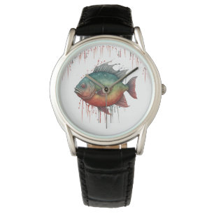Se - Vattenfärgsserie: Piranha Armbandsur