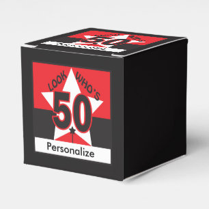 Se vem är 50 år gammal   50th födelsedag presentaskar