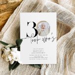 Se vem som är 30 Modern Simple Photo 30års födelse Inbjudningar<br><div class="desc">Se vem som bjuder in 30 Modern Simple Photo 30års födelsedag</div>