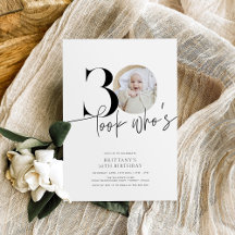 Se vem som är 30 Modern Simple Photo 30års födelse