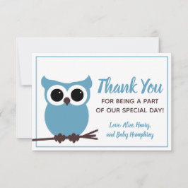 Se vem som nästan är förfallen! Blått Uggla - tack Kort