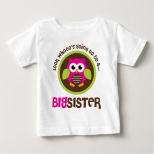 Se vem som ska bli en stor syster Uggla Tee Shirt