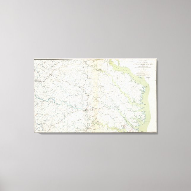 SE Virginia, Ft Monroe Canvastryck (Framsida)