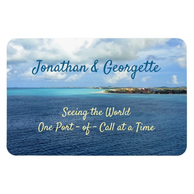 Se World Stateroom Door Marker Magnet (Horisontell)