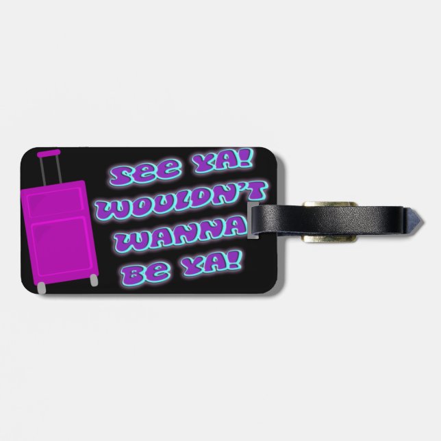 Se Ya Cheeky Nostalgia Novelty Roligt Bagagebricka (Baksida Vågrät)